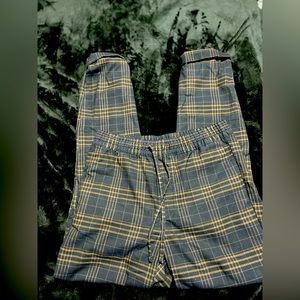 Plaid Coupe Etroite joggers -size XS
